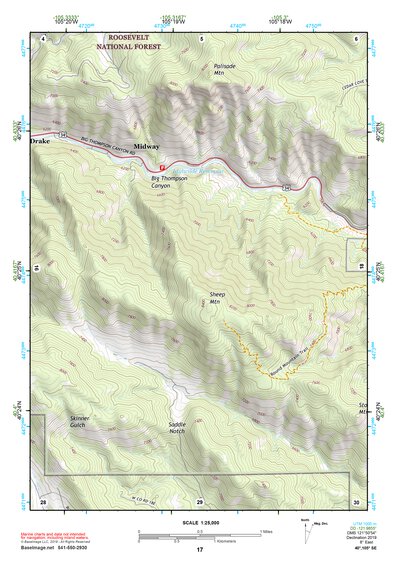 40105SE Page 17 Estes Park Topo Preview 1