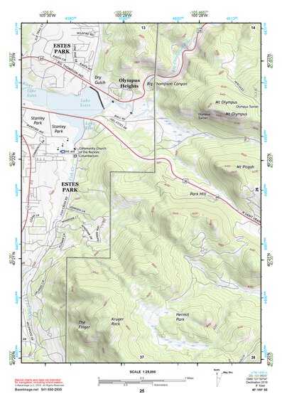 40105SE Page 25 Estes Park Topo Preview 1
