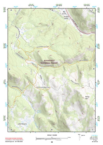 40105SE Page 38 Estes Park Topo Preview 1