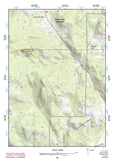 40105SE Page 52 Estes Park Topo Preview 1