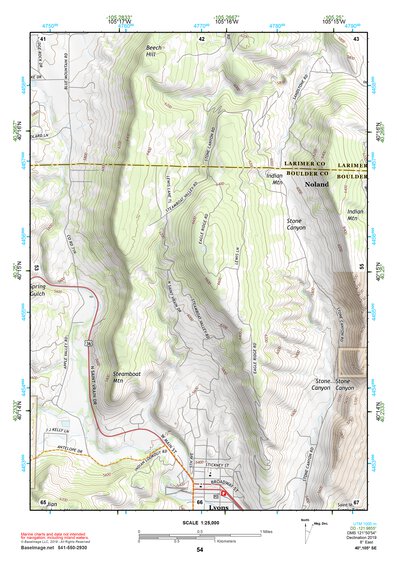 40105SE Page 54 Estes Park Topo Preview 1