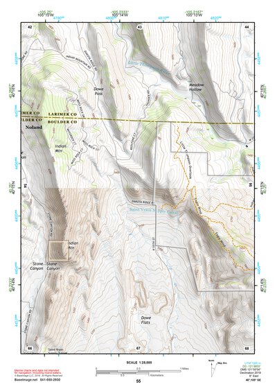 40105SE Page 55 Estes Park Topo Preview 1