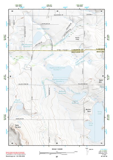 40105SE Page 57 Estes Park Topo Preview 1