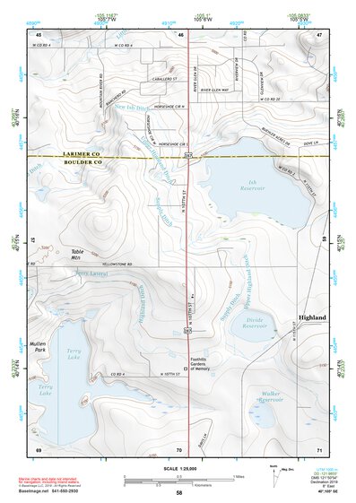 40105SE Page 58 Estes Park Topo Preview 1