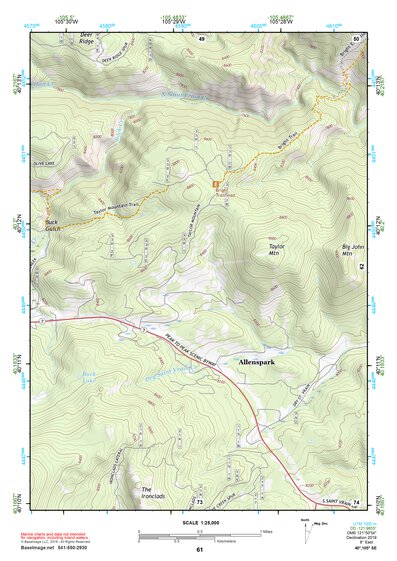 40105SE Page 61 Estes Park Topo Preview 1