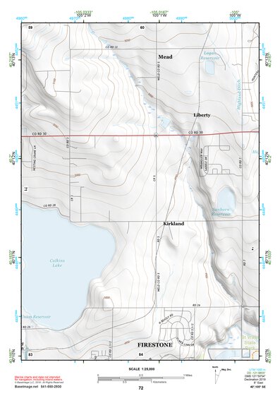 40105SE Page 72 Estes Park Topo Preview 1