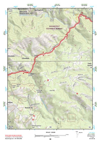 40105SE Page 88 Estes Park Topo Preview 1