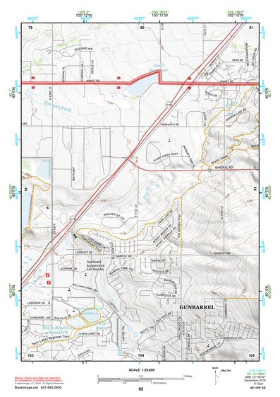 40105SE Page 92 Estes Park Topo Preview 1