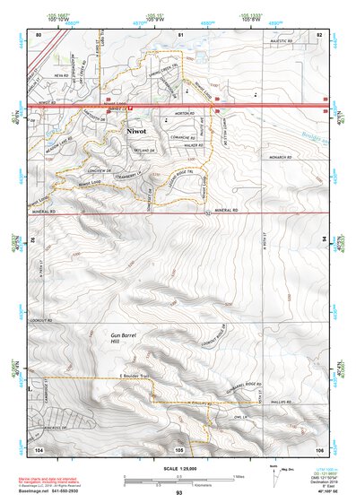 40105SE Page 93 Estes Park Topo Preview 1