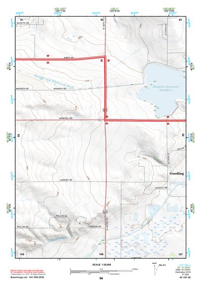 40105SE Page 94 Estes Park Topo Preview 1