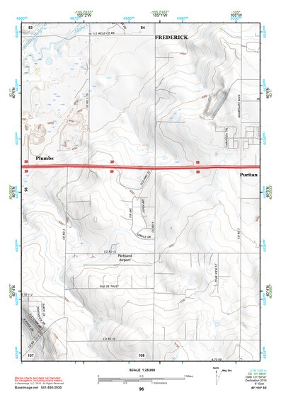 40105SE Page 96 Estes Park Topo Preview 1