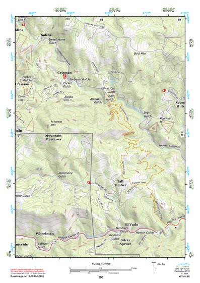 40105SE Page 100 Estes Park Topo Preview 1