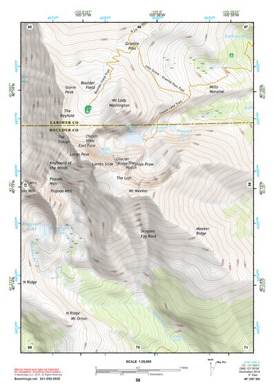 40105SW Page 58 Estes Park Topo Preview 1