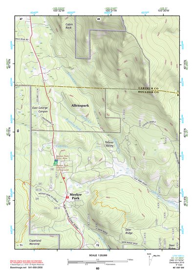 40105SW Page 60 Estes Park Topo Preview 1