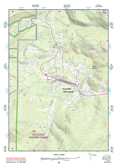 40105SW Page 72 Estes Park Topo Preview 1