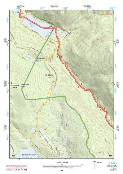 40105SW Page 91 Estes Park Topo Preview 1