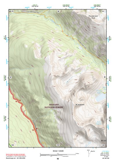 40105SW Page 92 Estes Park Topo Preview 1