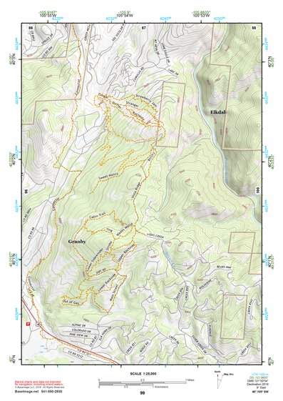 40105SW Page 99 Estes Park Topo Preview 1