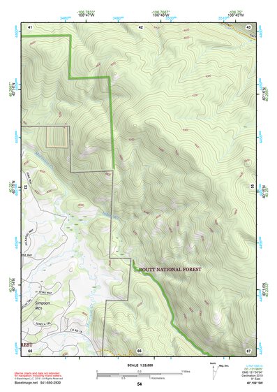 40106SW Page 54 Steamboat Springs Topo Preview 1
