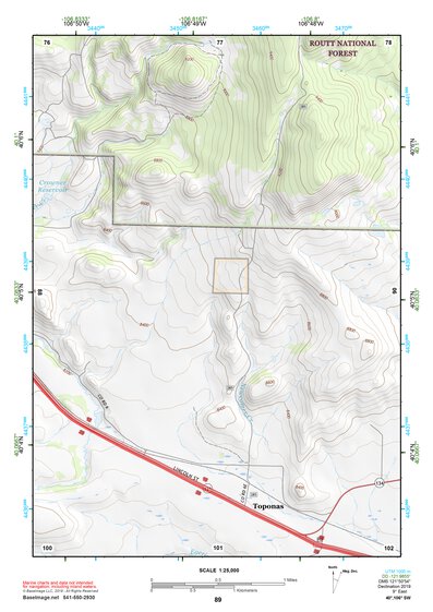 40106SW Page 89 Steamboat Springs Topo Preview 1