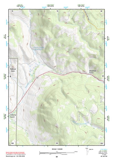 40106SW Page 91 Steamboat Springs Topo Preview 1