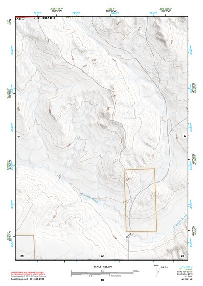 40108NE Page 10 Canyon Of Lodore Topo Preview 1