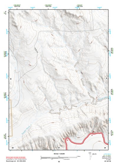 40108NE Page 11 Canyon Of Lodore Topo Preview 1