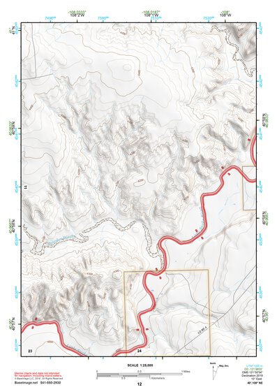 40108NE Page 12 Canyon Of Lodore Topo Preview 1