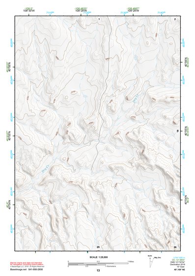 40108NE Page 13 Canyon Of Lodore Topo Preview 1