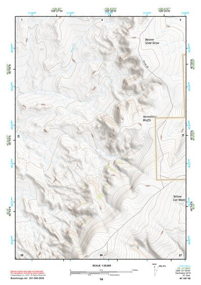 40108NE Page 14 Canyon Of Lodore Topo Preview 1