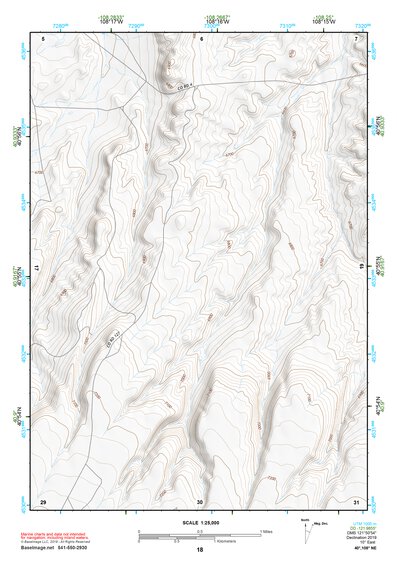40108NE Page 18 Canyon Of Lodore Topo Preview 1