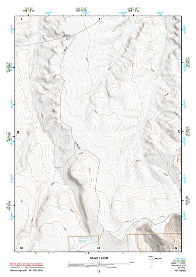 40108NE Page 19 Canyon Of Lodore Topo Preview 1