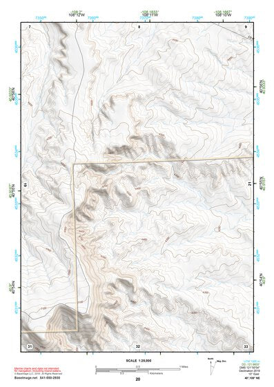 40108NE Page 20 Canyon Of Lodore Topo Preview 1