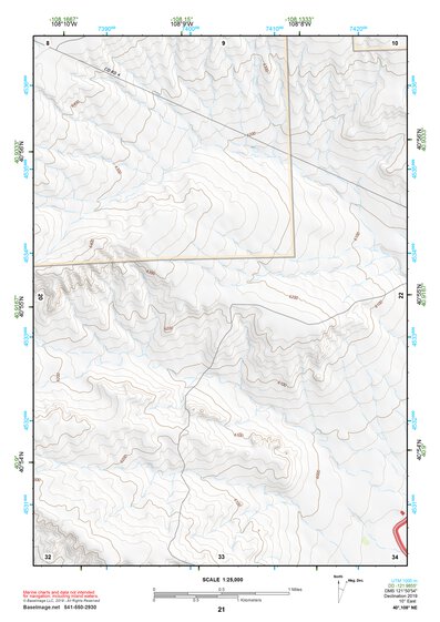 40108NE Page 21 Canyon Of Lodore Topo Preview 1