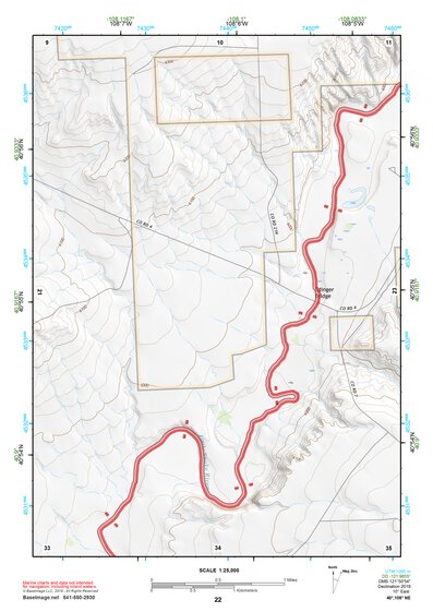 40108NE Page 22 Canyon Of Lodore Topo Preview 1