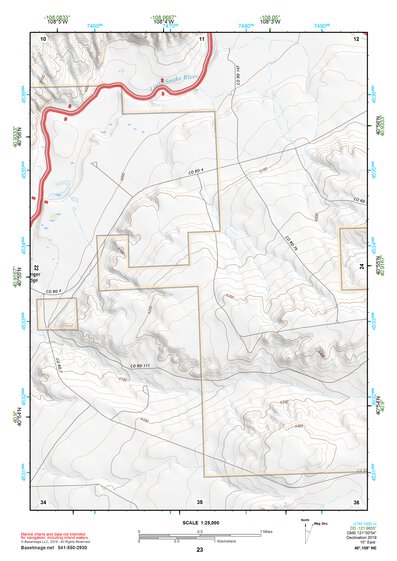 40108NE Page 23 Canyon Of Lodore Topo Preview 1