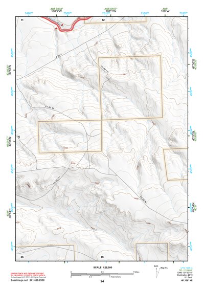 40108NE Page 24 Canyon Of Lodore Topo Preview 1