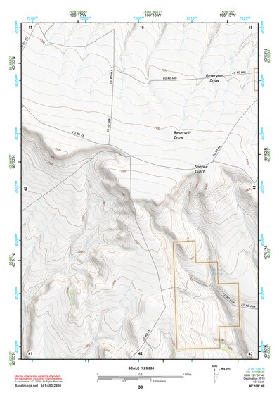 40108NE Page 30 Canyon Of Lodore Topo Preview 1