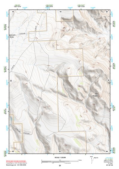 40108NE Page 31 Canyon Of Lodore Topo Preview 1