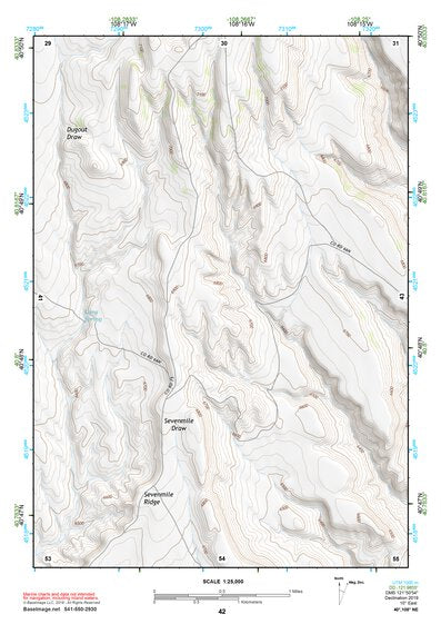 40108NE Page 42 Canyon Of Lodore Topo Preview 1