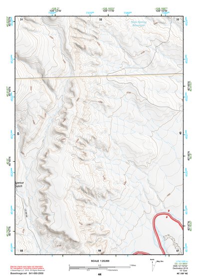 40108NE Page 44 Canyon Of Lodore Topo Preview 1