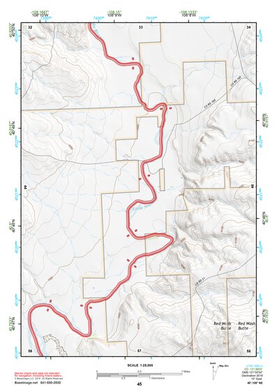 40108NE Page 45 Canyon Of Lodore Topo Preview 1