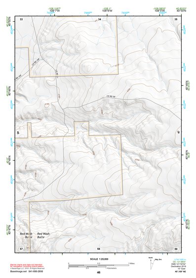 40108NE Page 46 Canyon Of Lodore Topo Preview 1