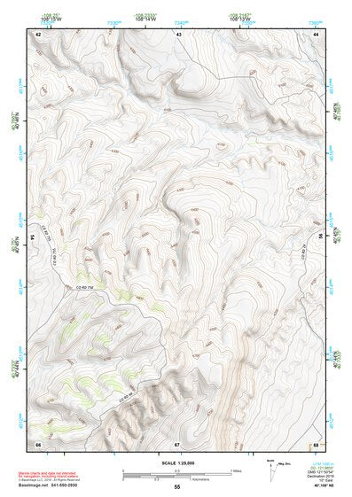 40108NE Page 55 Canyon Of Lodore Topo Preview 1