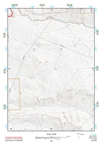 40108NE Page 57 Canyon Of Lodore Topo Preview 1