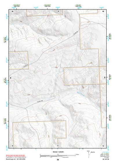 40108NE Page 59 Canyon Of Lodore Topo Preview 1
