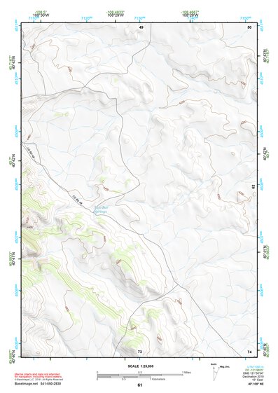 40108NE Page 61 Canyon Of Lodore Topo Preview 1