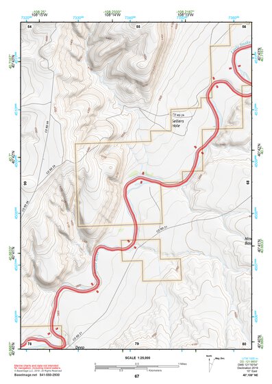 40108NE Page 67 Canyon Of Lodore Topo Preview 1