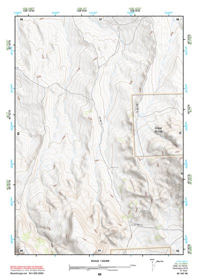 40108NE Page 69 Canyon Of Lodore Topo Preview 1