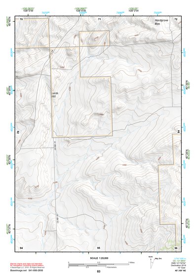 40108NE Page 83 Canyon Of Lodore Topo Preview 1